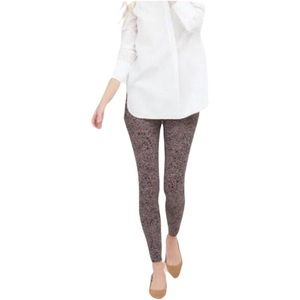 Spanx Jean-ish Ankle Leggings in Desert Dot Animal Print High-Rise